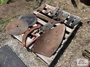 lot 134 image: IH plow parts...