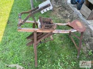 lot 155 image: Eureka potato cutter, made in Utica...