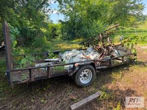lot 11 image: 14FT SURE-TRAC landscape trailer. C...