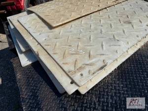 lot 68 image: 9X Poly mats 8FT X 4FT. The item is...