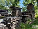 Large quantity of cut and stacked w...