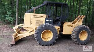 lot 71 image: John Deere 440C Forestry log Skidde...
