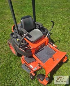 lot 106 image: 48in Kubota zero turn mower, only 1...