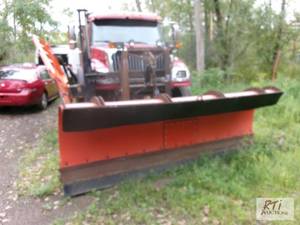 lot 162 image: Henderson 10ft power angle plow wit...