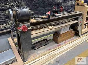 lot 203 image: Blount 5 ft industrial lathe. Appro...