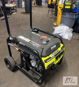 lot 214 image: Ryobi 6,500 watt portable generator...