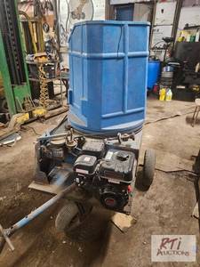 lot 217 image: Small square bale shredder with gas...
