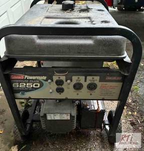 lot 223 image: Coleman Powermate 6250 W generator ...