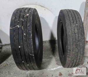 lot 291 image: (2) 22570 R19.5 tires. This lot is...