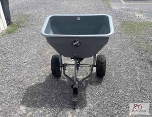 lot 375 image: Rugid brand seed spreader. Works wi...