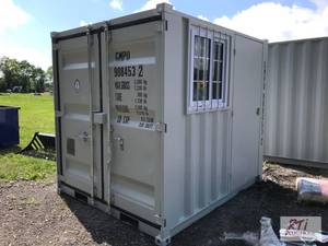 lot 14 image: New 6.5 x 8 office container with e...