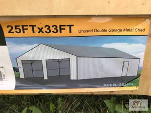 lot 16 image: SDLanch 25x33 double garage steel f...