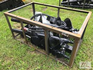 lot 51 image: New AGT heavy duty skid steer post ...