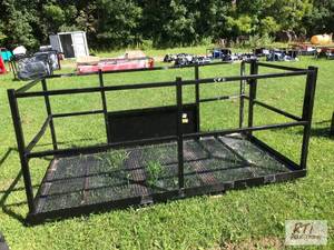 lot 70 image: New skid steer 1200lb man basket. ...