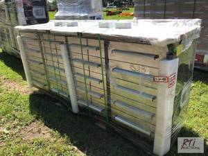 lot 86 image: New 7ft 20 drawer stainless steel w...
