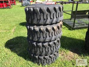 lot 91 image: 4X New 12x16.5 skid steer tires. M...