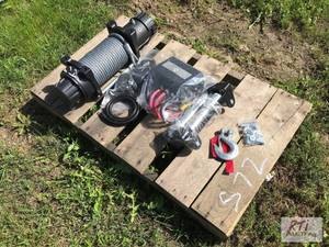 lot 94 image: ATS 13000lb electric winch, 12 volt...