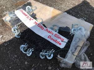 lot 95 image: Pallet with (8) new 7ft grade 80 5...