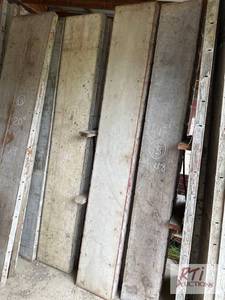 lot 33 image: 7X 14in x 8ft Symons concrete forms...
