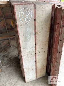 lot 45 image: 18X 8in x 4ft Symons concrete forms...