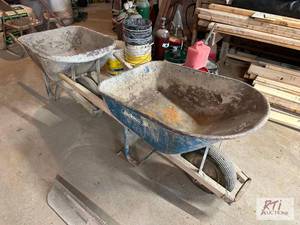 lot 62 image: (2) wheelbarrows #68...