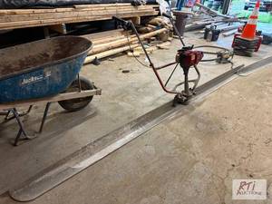 lot 66 image: Power Screed with Honda motor, 12ft...