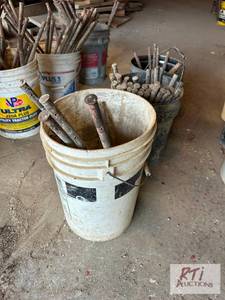lot 78 image: (3) pails of form stakes #83...