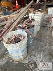 lot 84 image: (6) pails of Symons accessories #93...