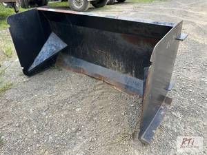 lot 89 image: 6ft skid loader snow pusher...