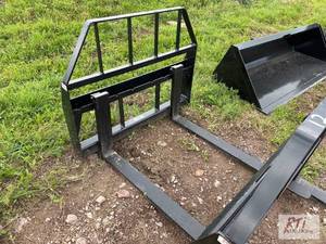 lot 13 image: Kivel skid loader pallet forks with...