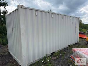 lot 53 image: 20ft shipping container, 8.5ft tall...