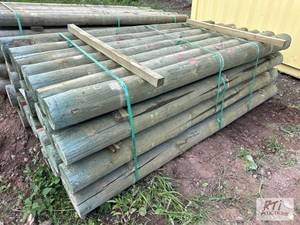lot 56 image: 28X 6in x 8ft fence posts....