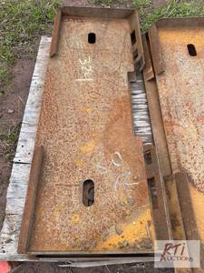 lot 80 image: 2X Skid loader mounting plates....