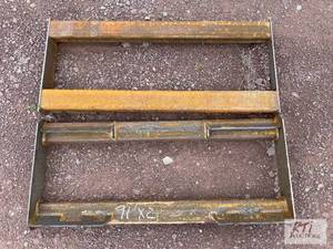 lot 91 image: 2X Heavy duty mounting plate for sk...