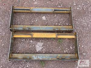 lot 92 image: 2X Heavy duty mounting plate for sk...