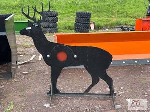 lot 96 image: Deer shaped shooting target....