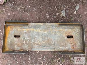 lot 97 image: 2X Skid loader mounting plates....