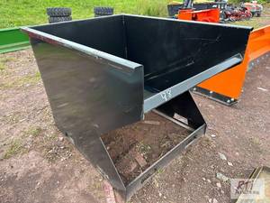 lot 98 image: 2 cubic yard trash hopper for skid ...