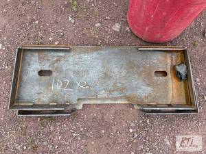 lot 102 image: 2X Skid loader mounting plates....