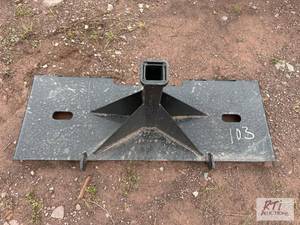 lot 103 image: Hitch receiver for skid loader....