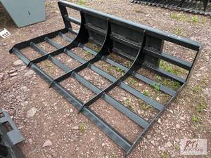 lot 108 image: 6ft land leveler for skid loader....