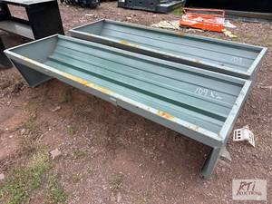 lot 109 image: 2X Steel feeding trough....