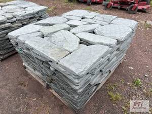 lot 119 image: Pallet of tumbled random bluestone ...
