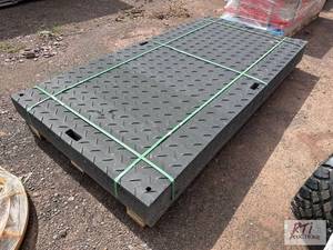 lot 135 image: 12X 4x8 plastic landscape mats....
