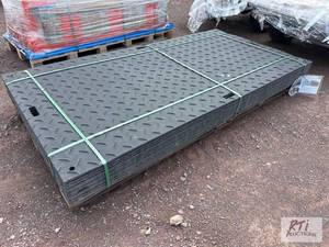 lot 143 image: 12X 4x8 plastic landscape mats....