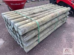 lot 152 image: 28X 6in x 8ft posts....