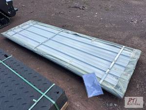 lot 158 image: 50X 3ft x 9ft white steel siding  ...
