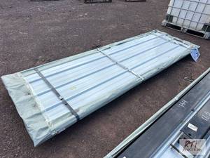 lot 165 image: 50X 3ft x 9ft white steel siding  ...