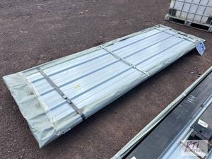 lot 166 image: 50X 3ft x 9ft white steel siding  ...