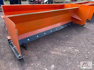 lot 169 image: 10ft skid loader mounted snow pushe...
